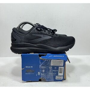 Brooks Ghost 16 Running Shoes 1204071B020 Triple Black Women's Size 9